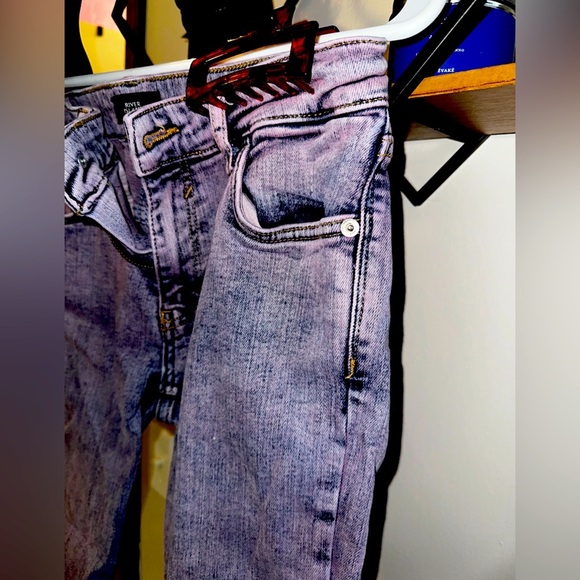 River Island Acid Wash Light Purple Skinny Jeans - Picture 2 of 5